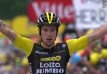 Foto tedna: Kolesarski as Primož Roglič s križema na Tour de France