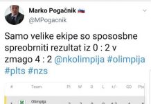 Izjava tedna: Samo velike ekipe so sposobne spreobrniti rezultat