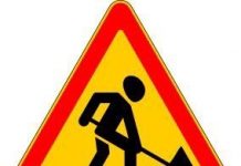 Zapora ceste v Ljubljani