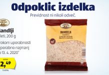 Pozor: V metih mandljih ugotovljena prisotnost salmonele