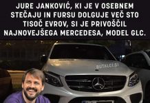 Jure Janković, ki Fursu dolguje več sto tisoč evrov, si je privoščil najnovejši avto butične znamke Mercedes-Benz