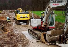 Na trasi kanala C0 se nadaljujejo težave: Lastniki zemljišč v sporu z izvajalci