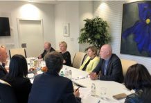 Srečanje evropskih poslancev z  ministrom Šabedrom