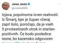 Izjava tedna: Izjava, popolnoma izven realnosti.