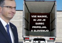 Foto tedna: Maske, ki jih je Šarec pripeljal v Slovenijo