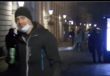 (Video) Včerajšnja protestnika prosita za izbris posnetka. Da ne bi žena izvedela?