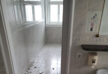 (Video, Foto) Posledice potresa vidne tudi v hramu demokracije