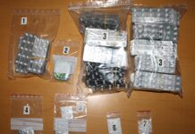 Policisti pri hišni preiskavi zasegli več kot 3.000 prepovedanih substanc
