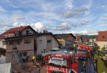 Požar v Bizoviku: Stanovalci ostali brez strehe nad glavo