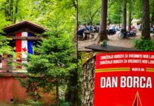 Neverjetno! Borci na kapelici v Mostecu izobesili jugoslovansko zastavo