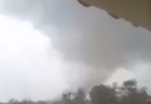 (Video) Hudo neurje: Nad Istro divjal tornado