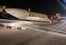 Let letala, ki je poletelo iz Ljubljane, se ni zaključil najbolj srečno