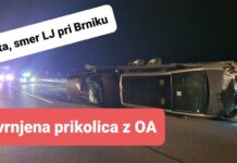 Prometna nesreča na gorenjski avtocesti: Nastaja daljši zastoj