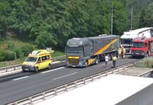 (Video) Huda prometna nesreča na ljubljanski obvoznici