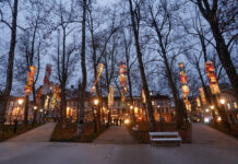 Ljubljana: Lampijoni prazničnih barv #foto