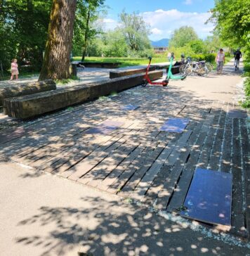 Občina začela z obnovo mostička pri Koseškem bajerju